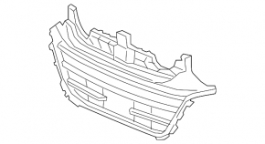 Honda Accord 18-20 Front Bumper Lower Grille