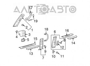 Lexus GX470 03-09 A-pillar handle