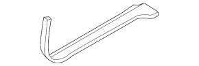 Door sill trim front right Nissan Murano z50 03-08 beige, with chrome trim
