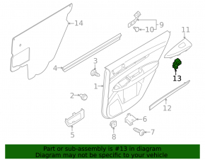 Front right window lift control Subaru Outback 15-19 auto