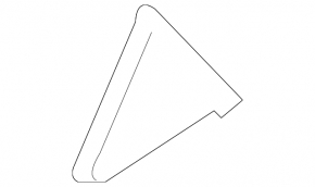 Triangle door corner rear right Hyundai Sonata 11-15 gloss, scratches