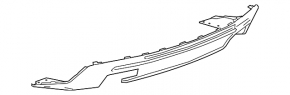 Chevrolet Camaro rear bumper lip 16-23 for 4 tips