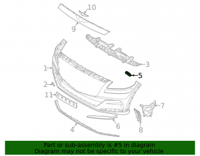 Front bumper mount right wing Genesis GV80 21-26