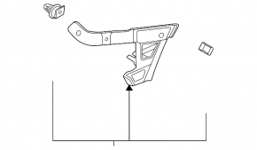 Left rear bumper mount for Kia K5 21-24
