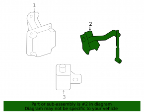 Lexus ES350 07-12 Body Tilt Sensor