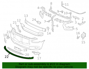 Infiniti JX35 QX60 13-20 Front Bumper Lip Structure