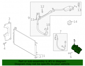 Air Conditioning Compressor Hyundai Sonata 20-23 1.6t, 2.5