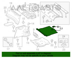 Mercedes CLA 14-19 trunk floor