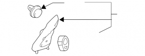 Door plug triangle inner front right Mercedes GLA 15-20 under tweeter