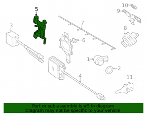 Cruise radar bracket Mercedes H247 GLA 20-23