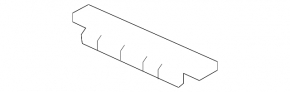 Mercedes GLC 300 20-22 front bumper towing hook cap lower part, structure