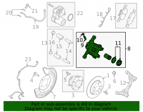 Front left caliper Mazda CX-30 20-