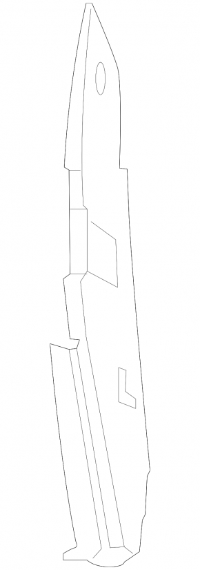 Right door-wing seal for Ford Edge 15-24