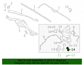 Land Rover Range Rover Velar 18-25 Windshield Washer Motor