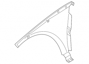 Front left wing Land Rover Range Rover Evoque 19-25