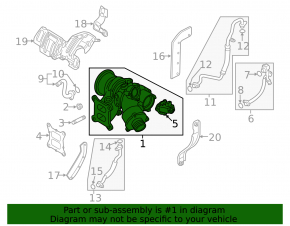 Turbine Audi A3 8V 15-16 1.8T