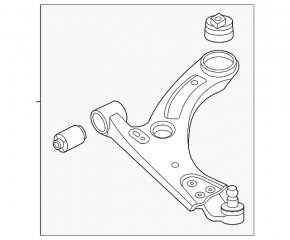 Lower front left control arm Volvo XC40 19-25