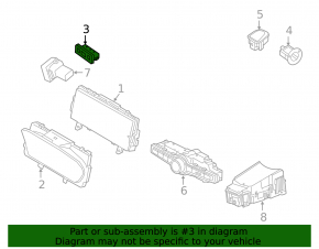 Volvo XC60 23-25 gray trunk release button