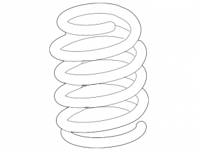 Rear left spring Toyota Rav4 06-12