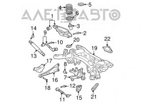 Rear left spring Toyota Rav4 06-12
