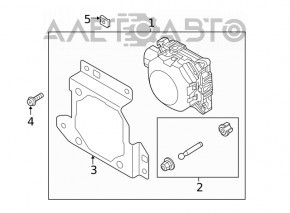 Radar cruise left Audi Q7 16- with bracket