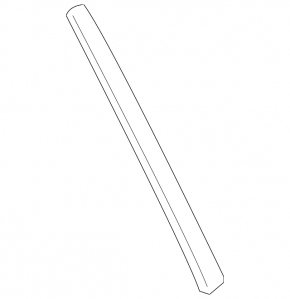 BMW X3 F25 11-17 rear right side door trim, gloss black