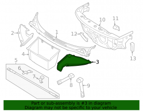Front Trunk Pad Left BMW i3 14-20