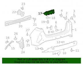 Rear Bumper Absorber Toyota Prius 50 Prime 17-22