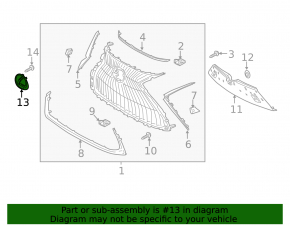 Grille Emblem Lexus ES300h 19-21