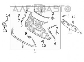 Grille Emblem Lexus ES300h 19-21