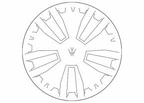 Wheel disk R18 x 7J ET43 VW Tiguan 22-24 type 2, black, light curb