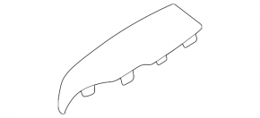 Subaru Forester 25-26 black rear pillar seat belt cover, left