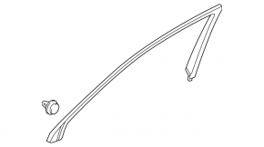 Inner door frame, front left, Acura RDX 13-18