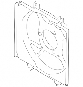 Diffuser radiator shroud bare right Subaru XV Crosstrek 13-17