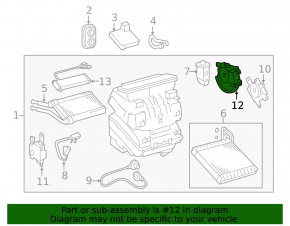 Actuator motor for heater air conditioner for Toyota Rav4 16-18