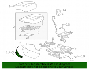 Chevrolet Equinox EV 24-26 passenger seat backrest tilt adjustment handle