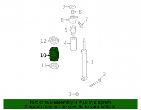 Rear left spring Audi A5 F5 17-