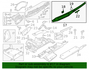 Front panel trim right Audi A4 B9 17- gray, quattro, scratches, broken fasteners