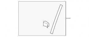 Fastening of the door trim of the side front right Audi A5 F5 17- front