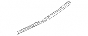 Rear bumper center mount for Porsche Cayenne 958 11-14