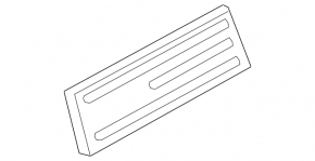 Porsche Cayenne 19-23 trunk door number plate area