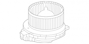 Motor heater fan Mercedes W167 GLE 350 450 20-23
