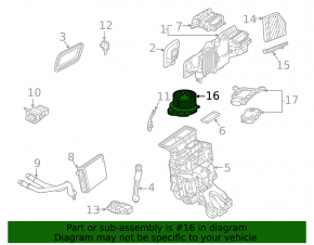 Motor heater fan Mercedes W167 GLE 350 450 20-23
