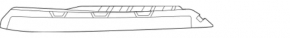 Front bumper mount, center upper right, Mercedes X247 GLB 20-26