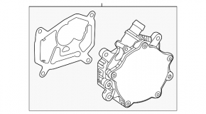 Mercedes GLC 20-22 vacuum pump