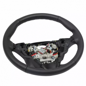 Naked steering wheel for Ford Fusion mk5 13-16, black rubber, scuffs, torn