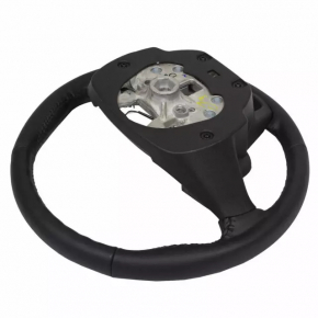 Naked steering wheel for Ford Fusion mk5 13-16, black rubber, scuffs, torn