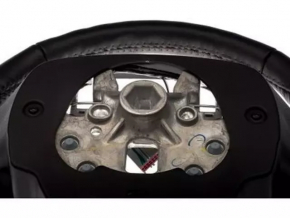 Naked steering wheel for Ford Fusion mk5 13-16, black rubber, scuffs, torn