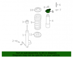 Rear left shock absorber support for Lincoln MKC 15-19 electric