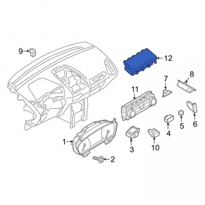 Airbag knee passenger right Ford Ecosport 18-22